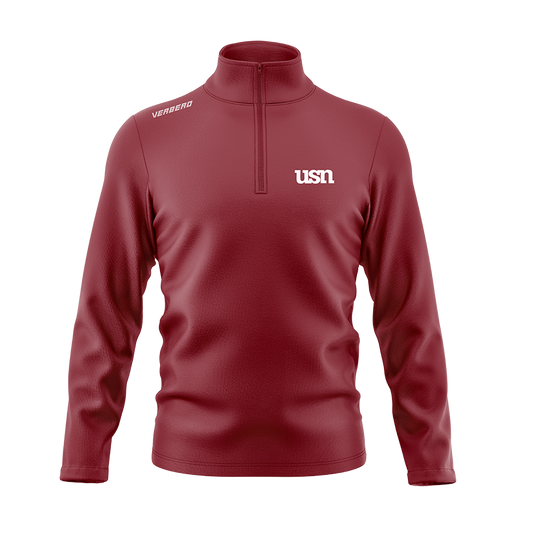 USN Maroon Essential Quarter Zip