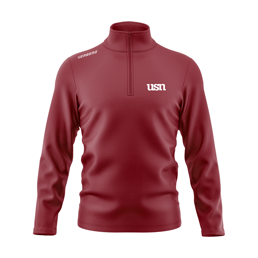 USN Maroon Essential Quarter Zip