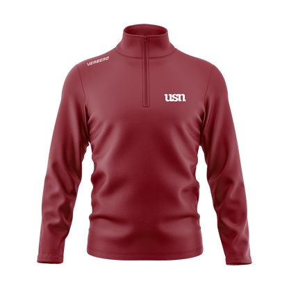 USN Maroon Essential Quarter Zip