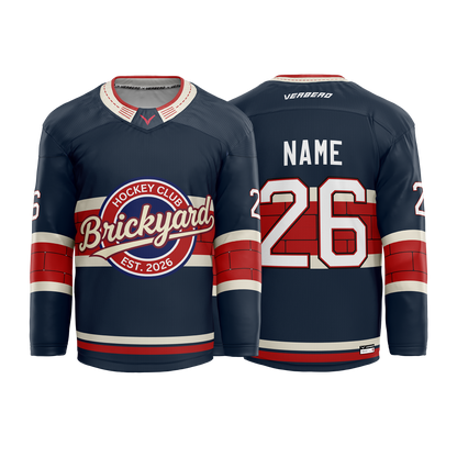 Republic Hockey Club Custom Blue Sublimated with Twill Jersey