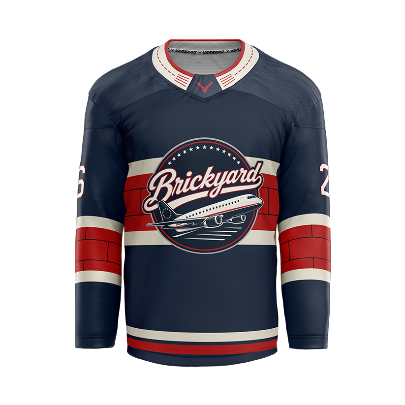 Republic Hockey Club Custom Blue Sublimated with Twill Jersey