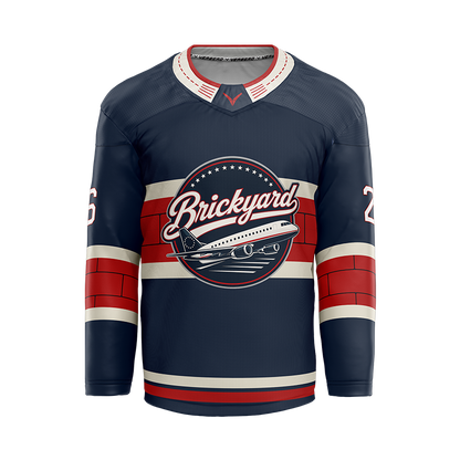 Republic Hockey Club Custom Blue Sublimated with Twill Jersey