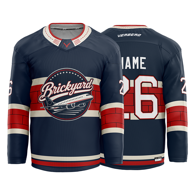 Republic Hockey Club Custom Blue Sublimated with Twill Jersey