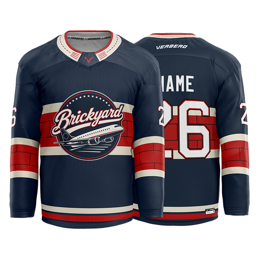 Republic Hockey Club Custom Blue Sublimated with Twill Jersey
