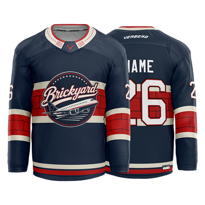 Republic Hockey Club Custom Blue Sublimated with Twill Jersey