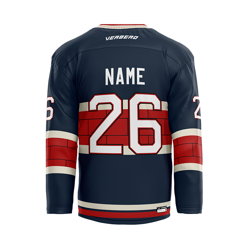 Republic Hockey Club Custom Blue Sublimated with Twill Jersey