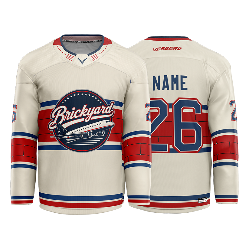 Republic Hockey Club Custom White Sublimated with Twill Jersey