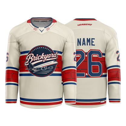 Republic Hockey Club Custom White Sublimated with Twill Jersey