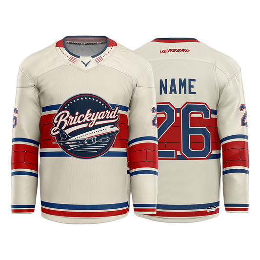 Republic Hockey Club Custom White Sublimated with Twill Jersey
