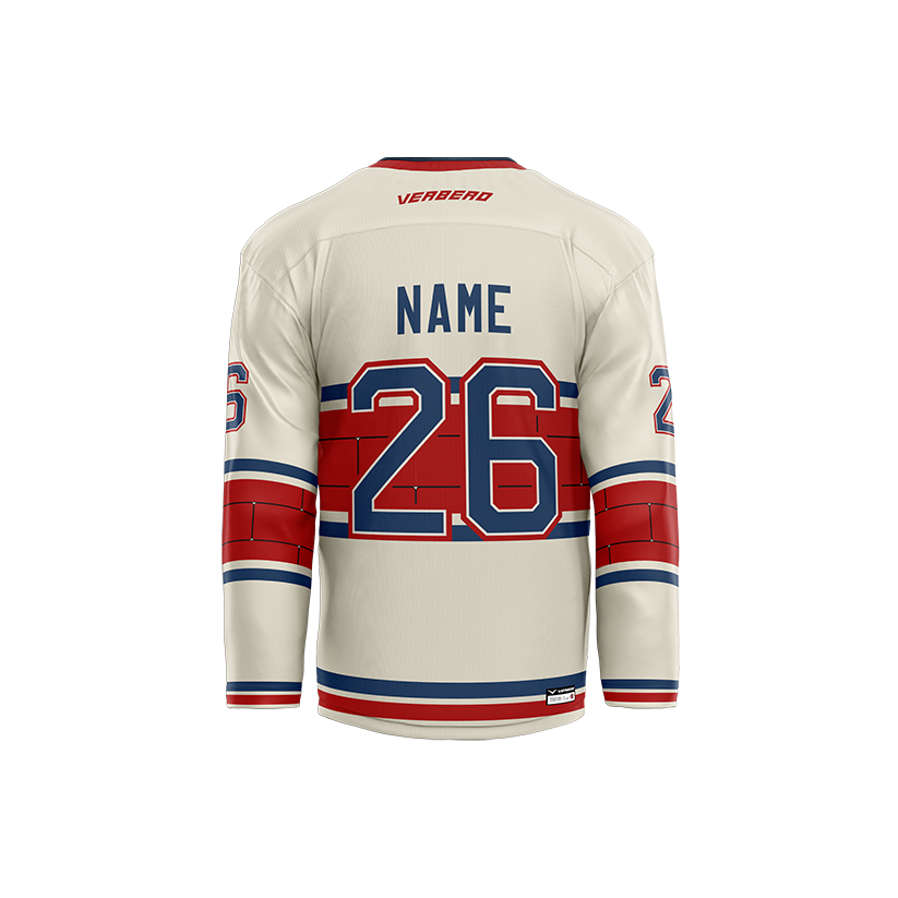 Republic Hockey Club Custom White Sublimated with Twill Jersey