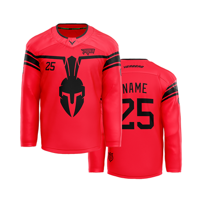 Trenton Trojans 2018 Custom Red Sublimated Jersey