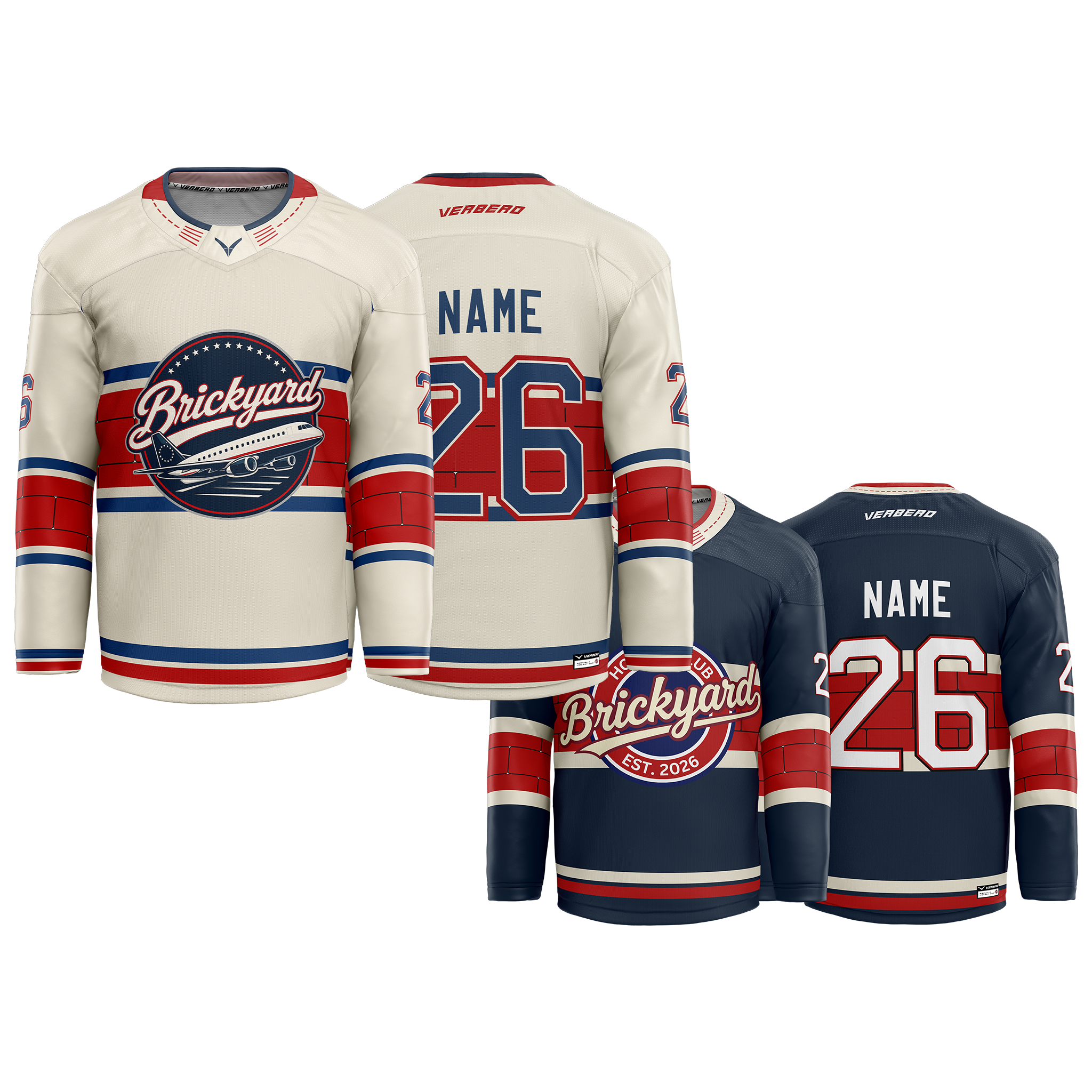 Republic Hockey Club Custom Sublimated Reversible Jersey