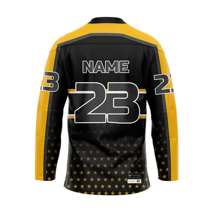DVCHC Custom Black Sublimated Authentic Replica Jersey