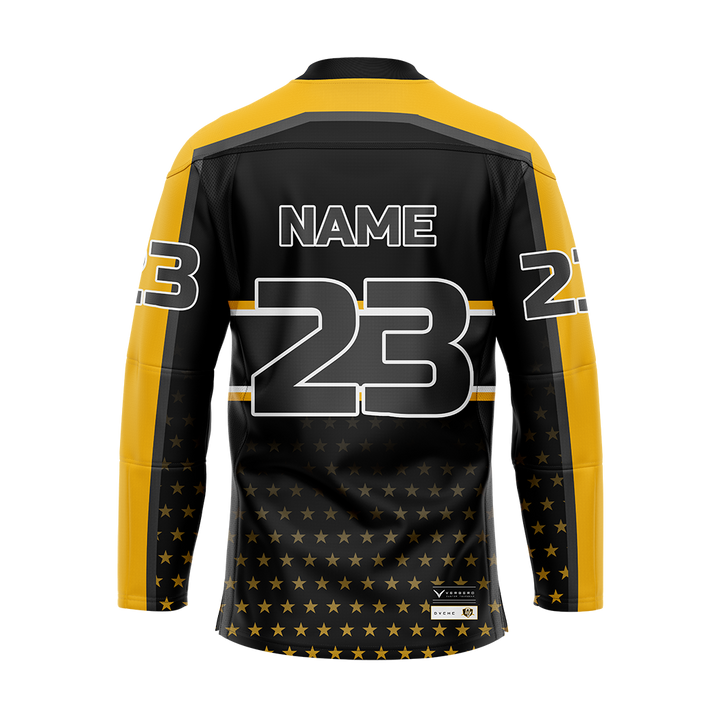 DVCHC Custom Black Sublimated Authentic Replica Jersey