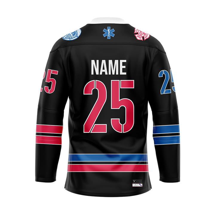 ERAU Black Custom Replica Sublimated Jersey