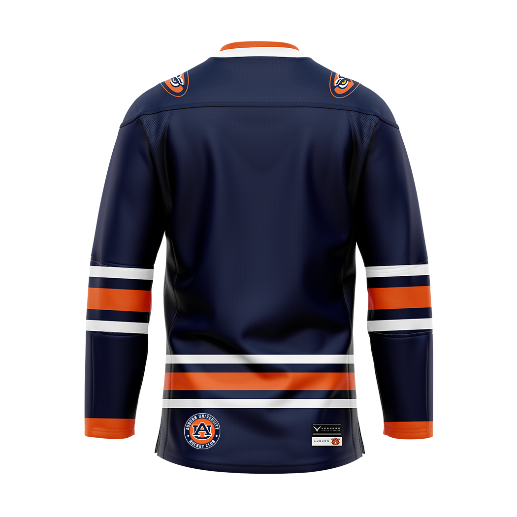 Auburn Dark Authentic Sublimated With Twill Replica Jersey