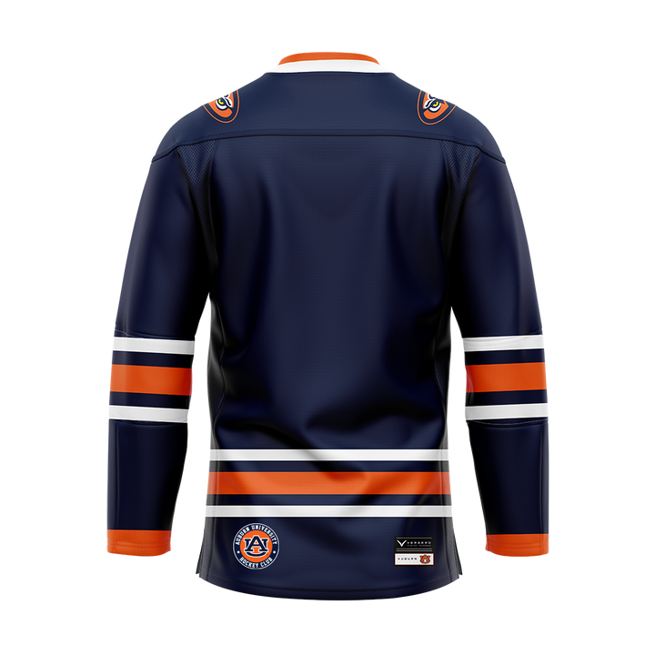 Auburn Dark Authentic Sublimated With Twill Replica Jersey