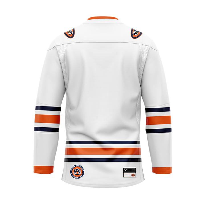 Auburn White Authentic Sublimated With Twill Replica Jersey