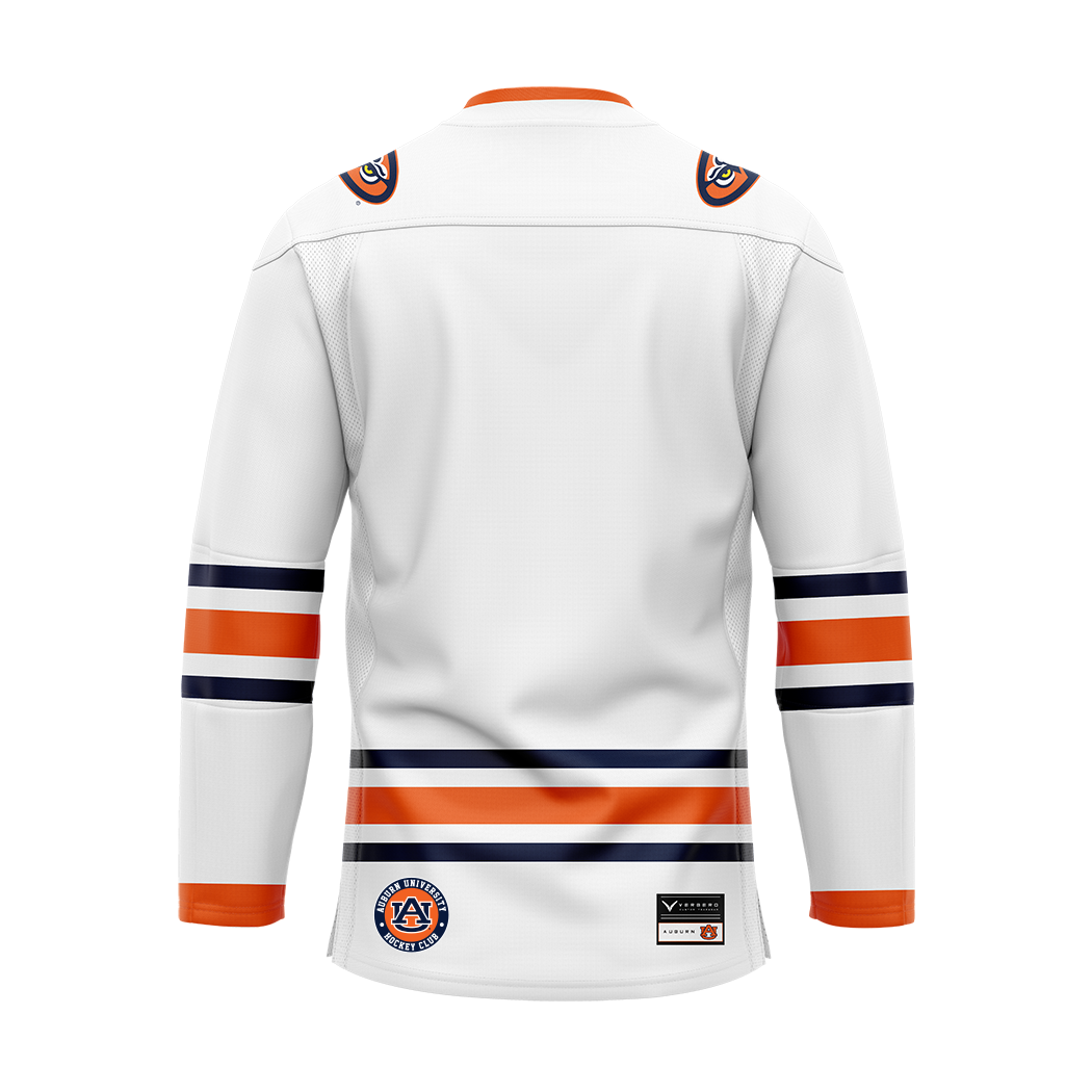 Auburn White Authentic Sublimated With Twill Replica Jersey