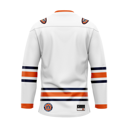 Auburn White Authentic Sublimated With Twill Replica Jersey