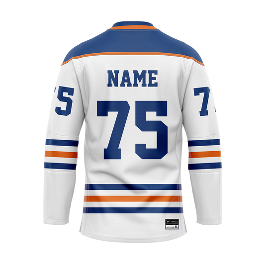 Bakersfield White Sublimated With Twill Authentic Jersey