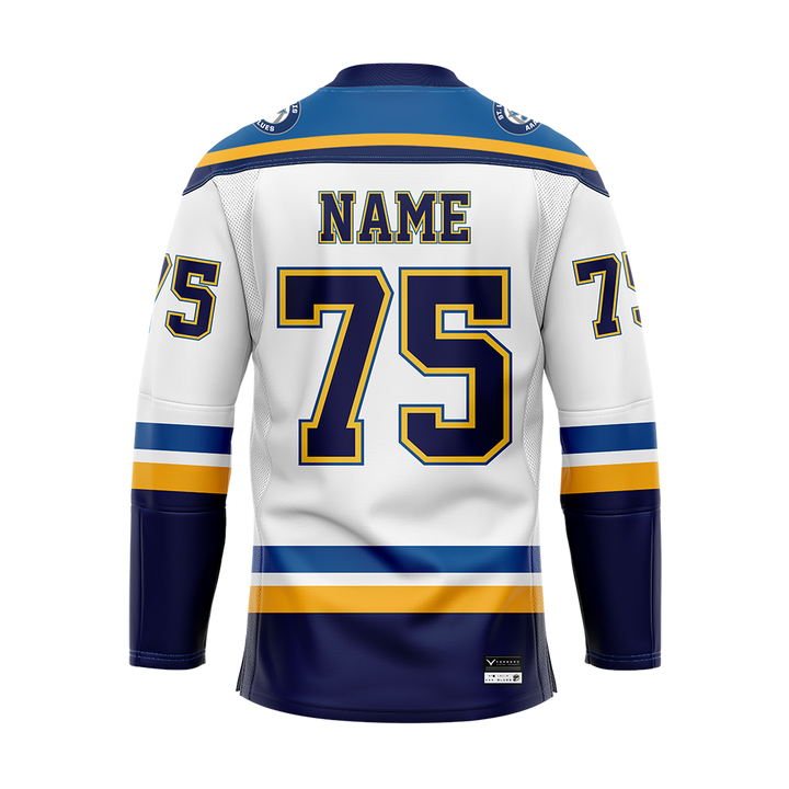 St.Louis Blues AAA White Sublimated With Twill Authentic Jersey