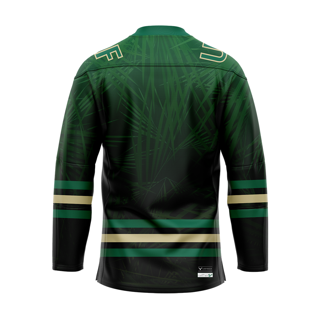 USF Womens Ice Hockey Green Replica Sublimated Jersey