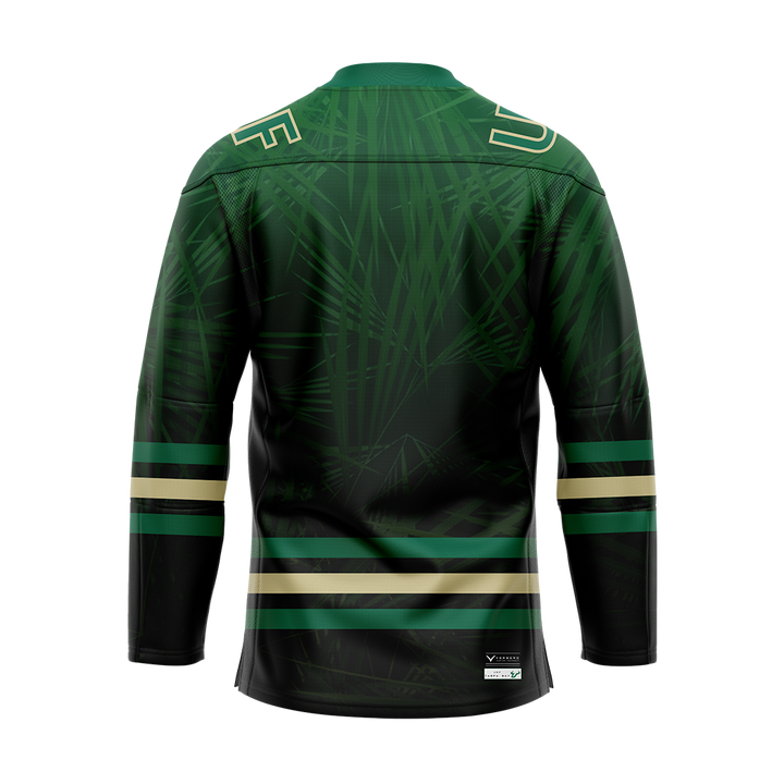 USF Womens Ice Hockey Green Replica Sublimated Jersey