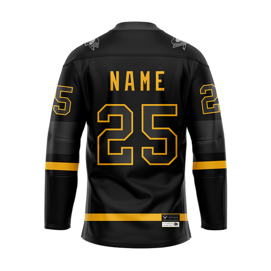 Pittsburgh Warriors Sublimated Jersey Customized Black