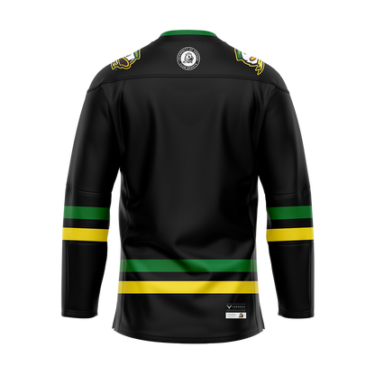 Oregon Black Authentic Sublimated With Twill Jersey