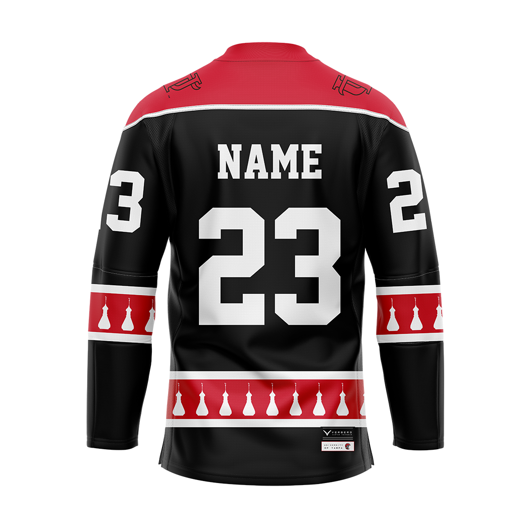 Custom University of Tampa Dark Womens Hockey Authentic Sublimated Jersey