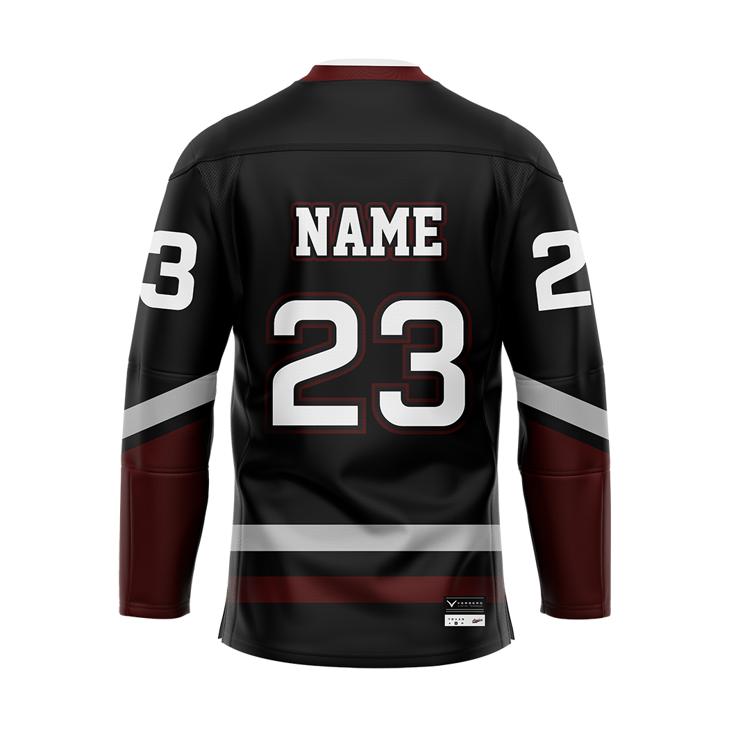 Customized Texas A&M Black Alternate Sublimated With Twill Jersey