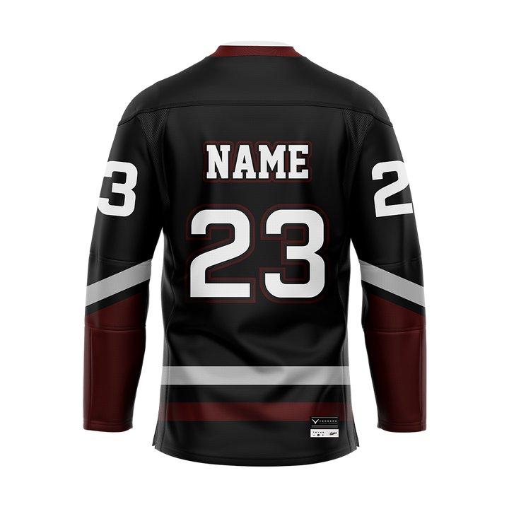 Customized Texas A&M Black Alternate Sublimated With Twill Jersey