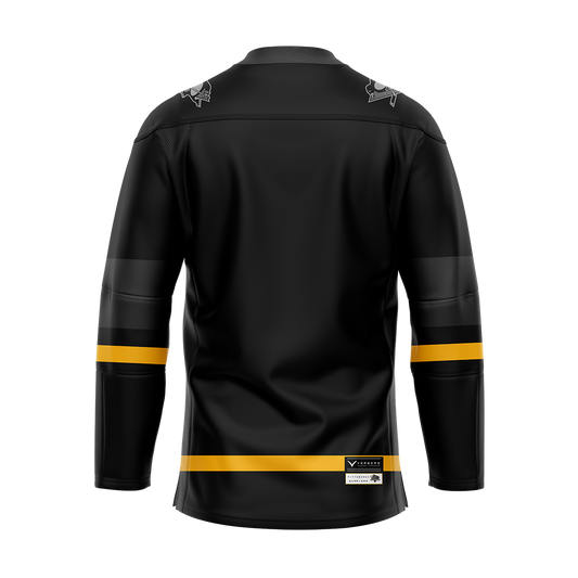 Pittsburgh Warriors Sublimated Jersey Black