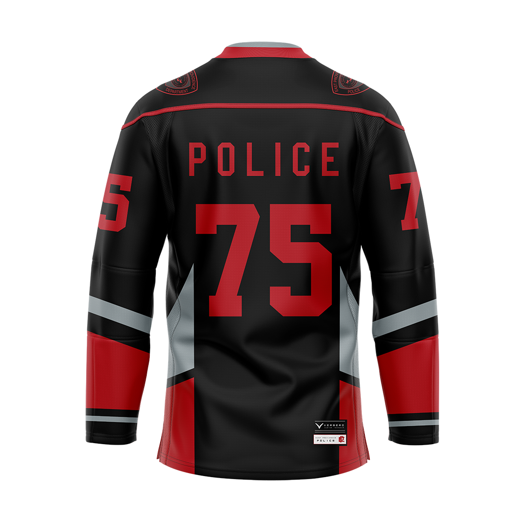 Custom East Providence Police Hockey Dark Authentic Sublimated Jersey