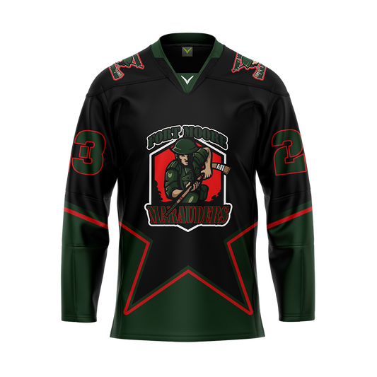 Fort Moore Marauders Black Jersey Customized