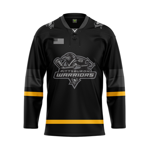 Pittsburgh Warriors Sublimated Jersey Black