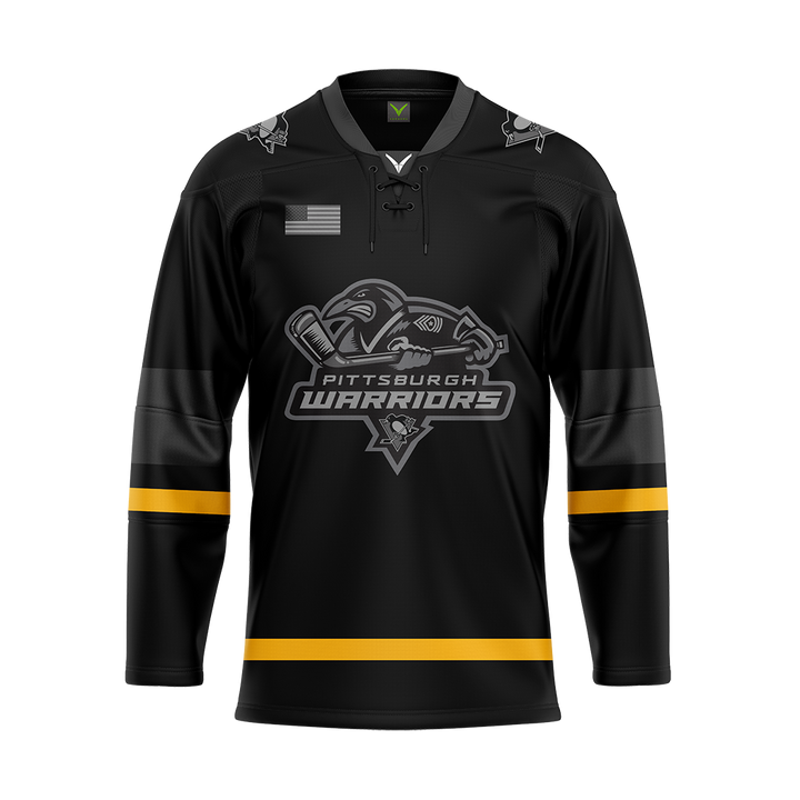 Pittsburgh Warriors Sublimated Jersey Black