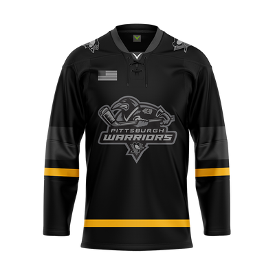 Pittsburgh Warriors Sublimated Jersey Black