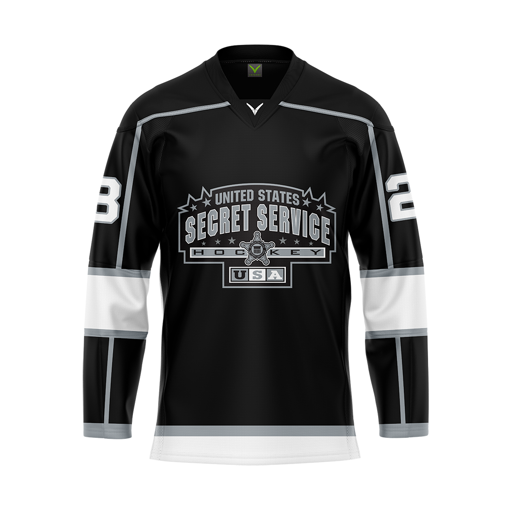 US Secret Service Black Tackle Twill Jersey