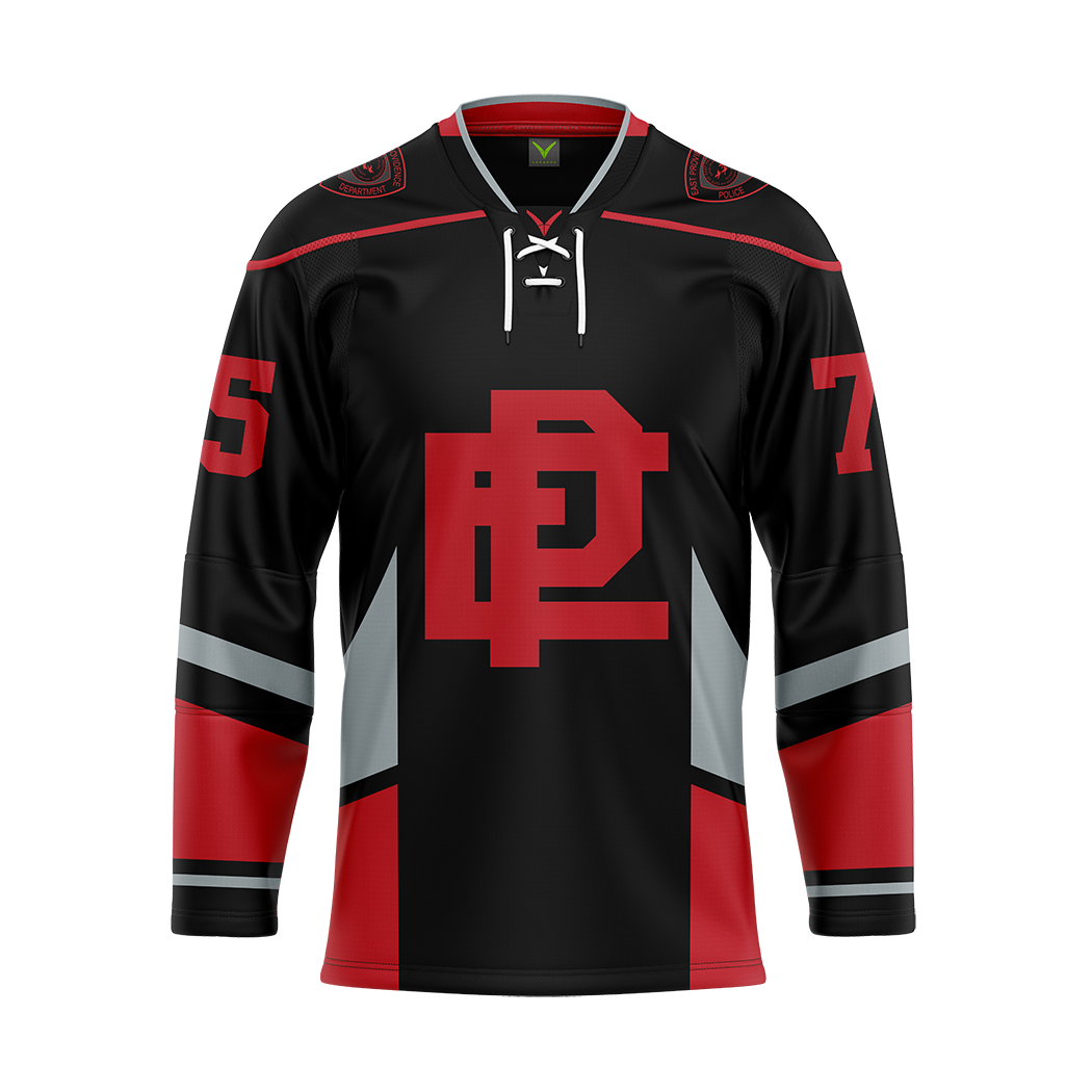 Custom East Providence Police Hockey Dark Authentic Sublimated Jersey