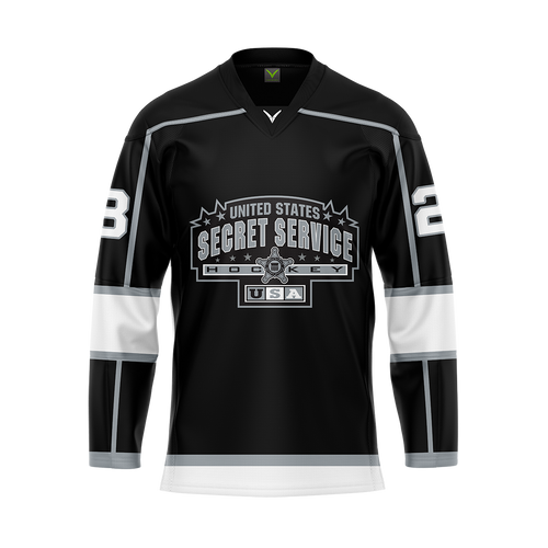 US Secret Service Black Sublimated Jersey