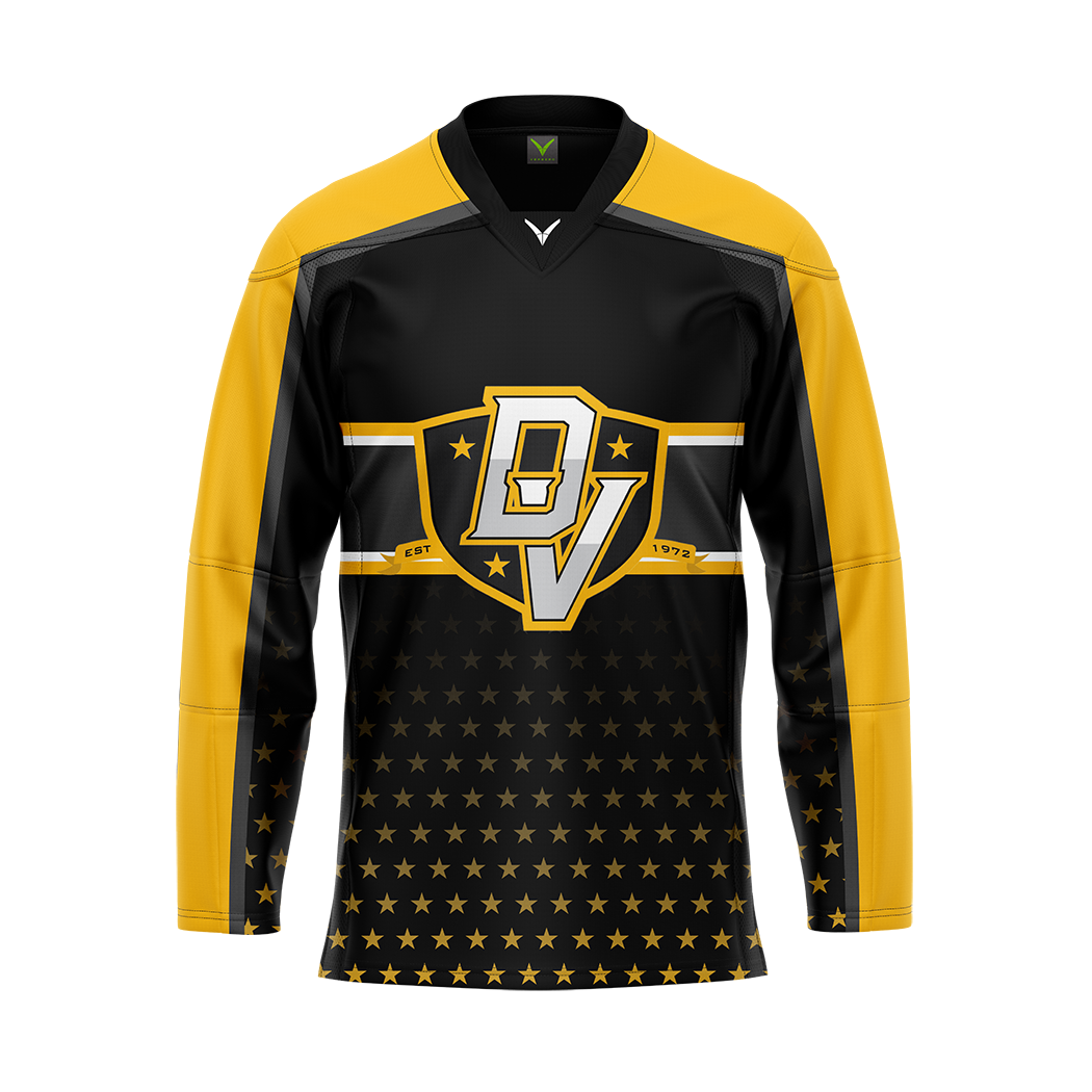 DVCHC Black Authentic Sublimated Replica Jersey
