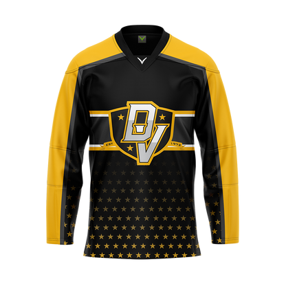 DVCHC Black Authentic Sublimated Replica Jersey