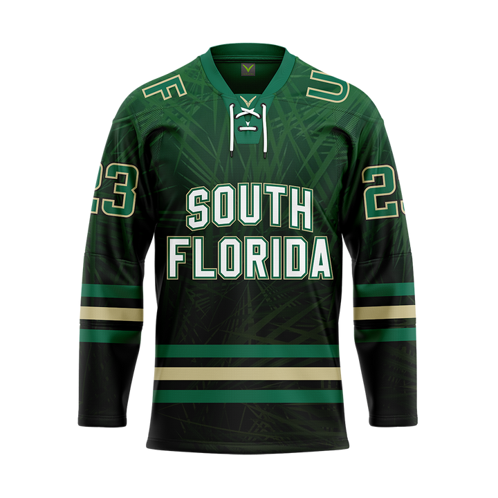 USF Womens Green Custom Replica Sublimated Jersey