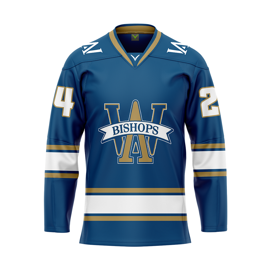 Arch Bishop Blue Custom Sublimated Jersey