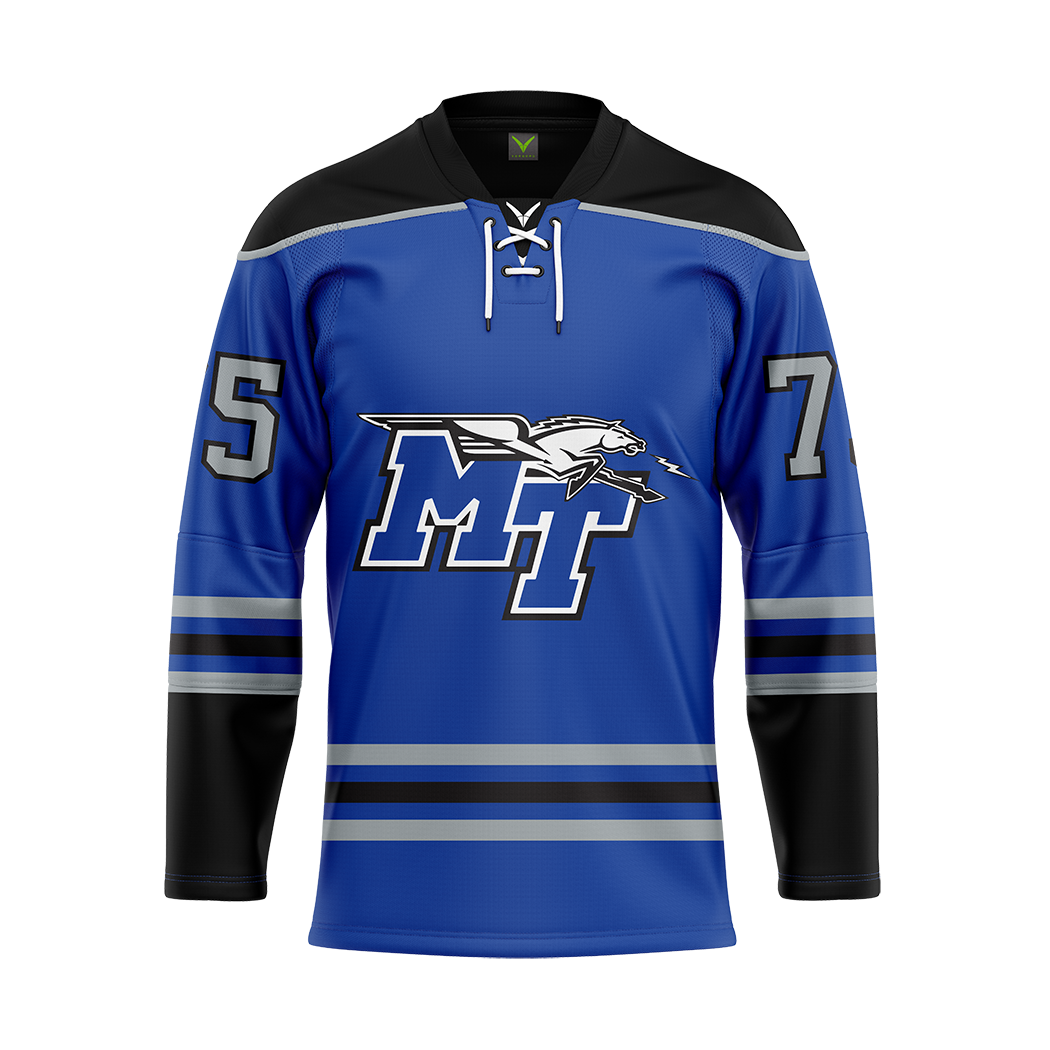 MTSU Blue Custom Sublimated Authentic Replica Jersey