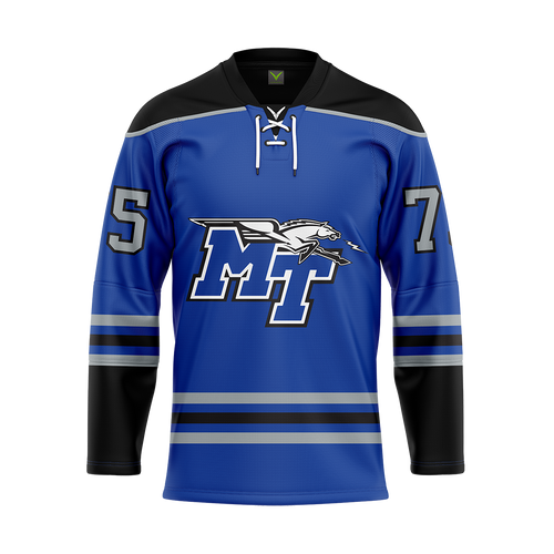 MTSU Blue Custom Sublimated Authentic Replica Jersey