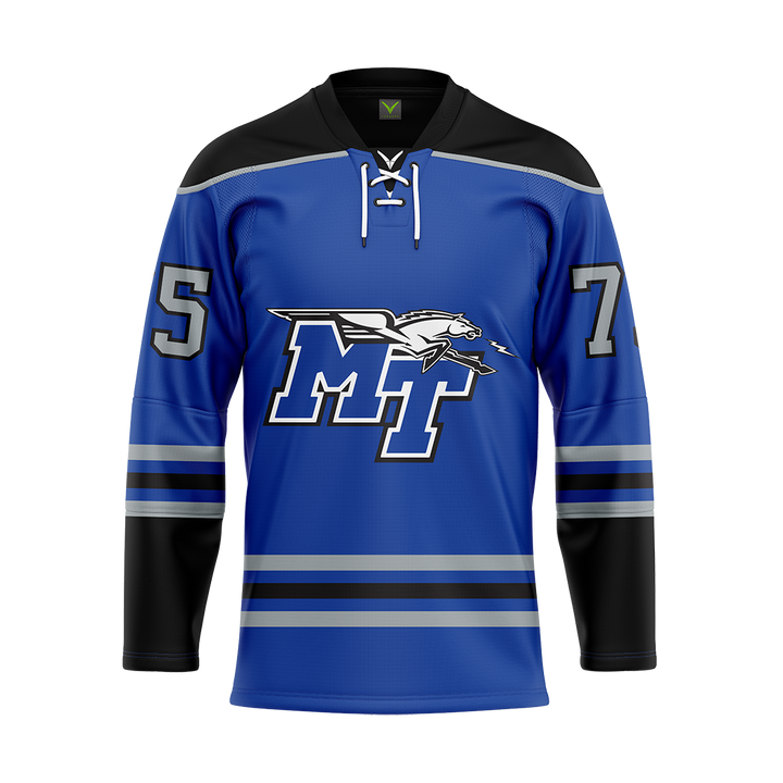 MTSU Blue Custom Sublimated Authentic Replica Jersey