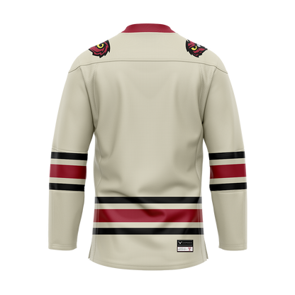 Temple Ice Hockey Cream Replica Sublimated Jersey